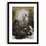 Dark Moody Wall Art | Enchanting Nymphs in Nature | Dramatic Art Prints