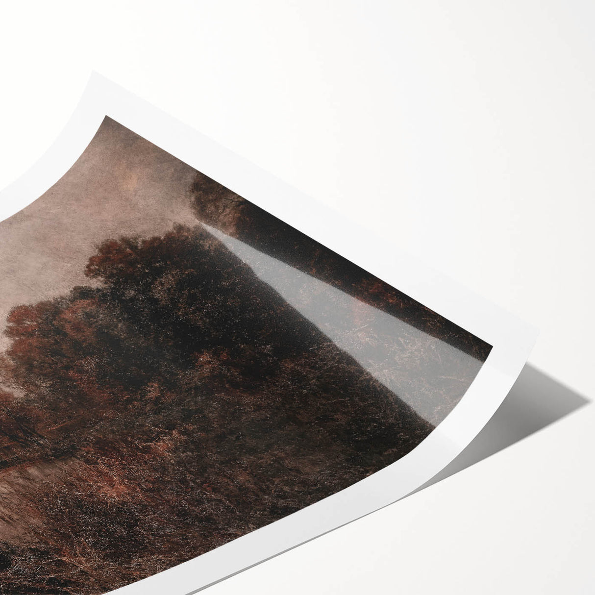 Dark Moody Wall Art - Twilight River Scene - Timeless Dark Prints
