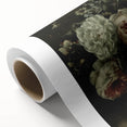 Timeless Dark Prints - Classic Floral Bouquet in Elegant Dark Tones