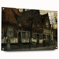 Timeless Dark Prints - Historic Street Scene with Rustic Charm