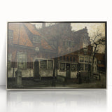 Timeless Dark Prints - Historic Street Scene with Rustic Charm