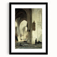 Dark Moody Wall Art Gothic Architectural Print for Dramatic Interiors