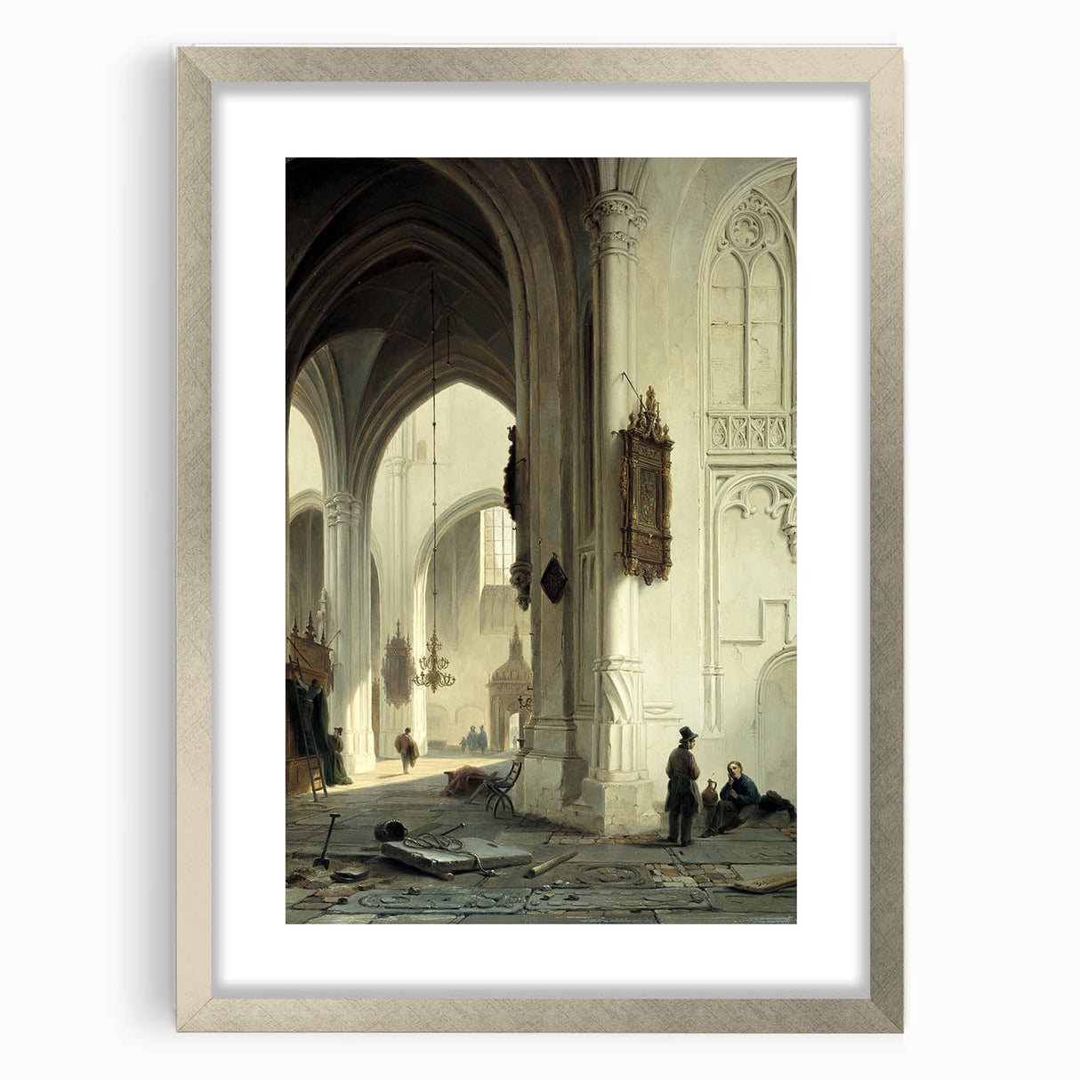 Dark Moody Wall Art Gothic Architectural Print for Dramatic Interiors