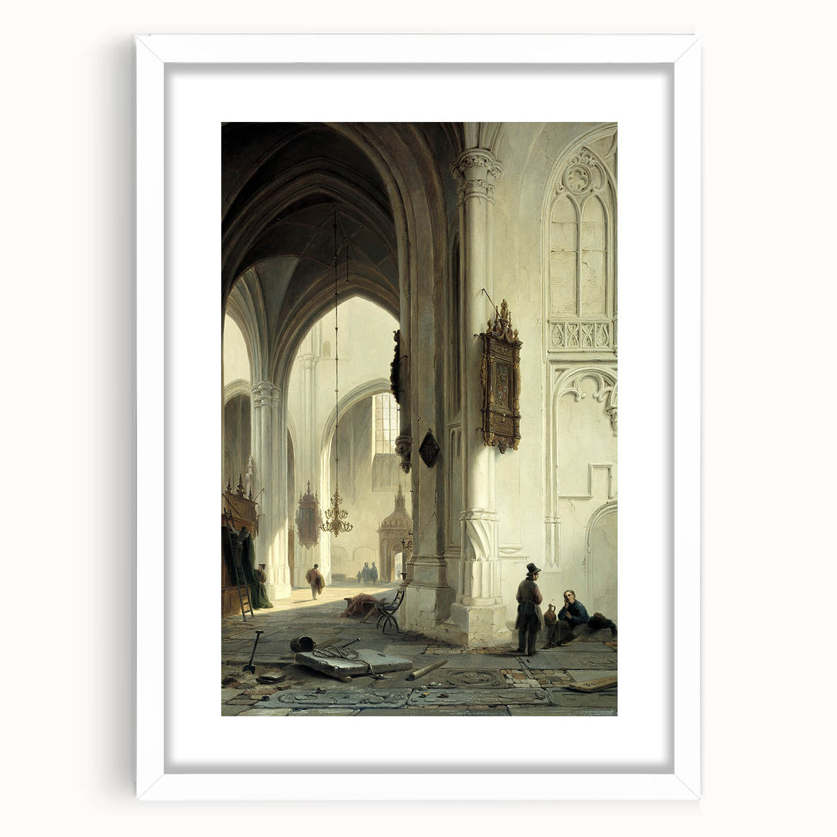Dark Moody Wall Art Gothic Architectural Print for Dramatic Interiors
