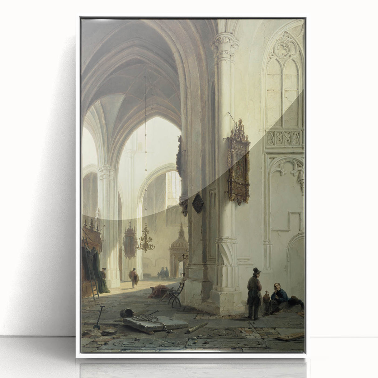 Dark Moody Wall Art Gothic Architectural Print for Dramatic Interiors
