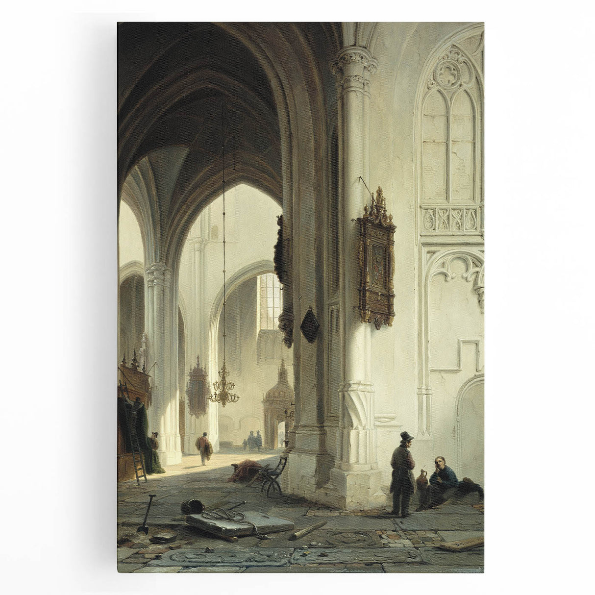 Dark Moody Wall Art Gothic Architectural Print for Dramatic Interiors