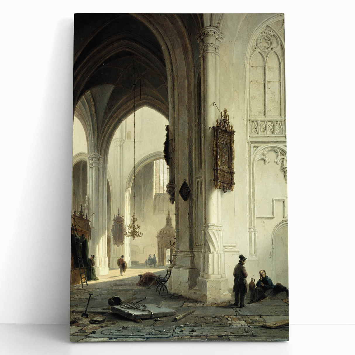 Dark Moody Wall Art Gothic Architectural Print for Dramatic Interiors