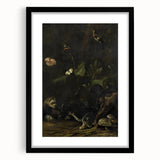 Dark Moody Wall Art Dramatic Woodland Scene with Wildlife