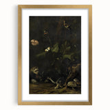 Dark Moody Wall Art Dramatic Woodland Scene with Wildlife