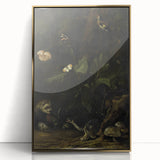 Dark Moody Wall Art Dramatic Woodland Scene with Wildlife