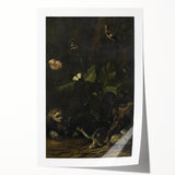 Dark Moody Wall Art Dramatic Woodland Scene with Wildlife