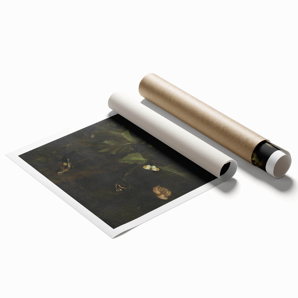 Dark Moody Wall Art Dramatic Woodland Scene with Wildlife