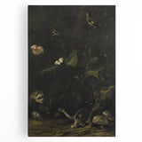 Dark Moody Wall Art Dramatic Woodland Scene with Wildlife