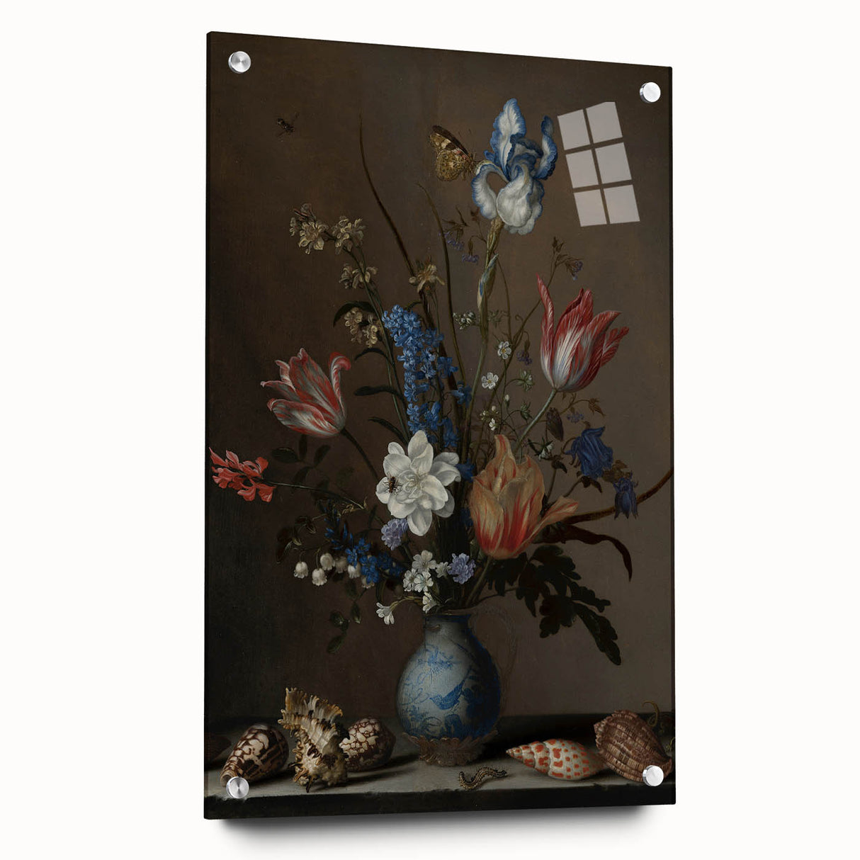 Timeless Dark Prints - Classic Floral Still Life with Rich Dark Hues