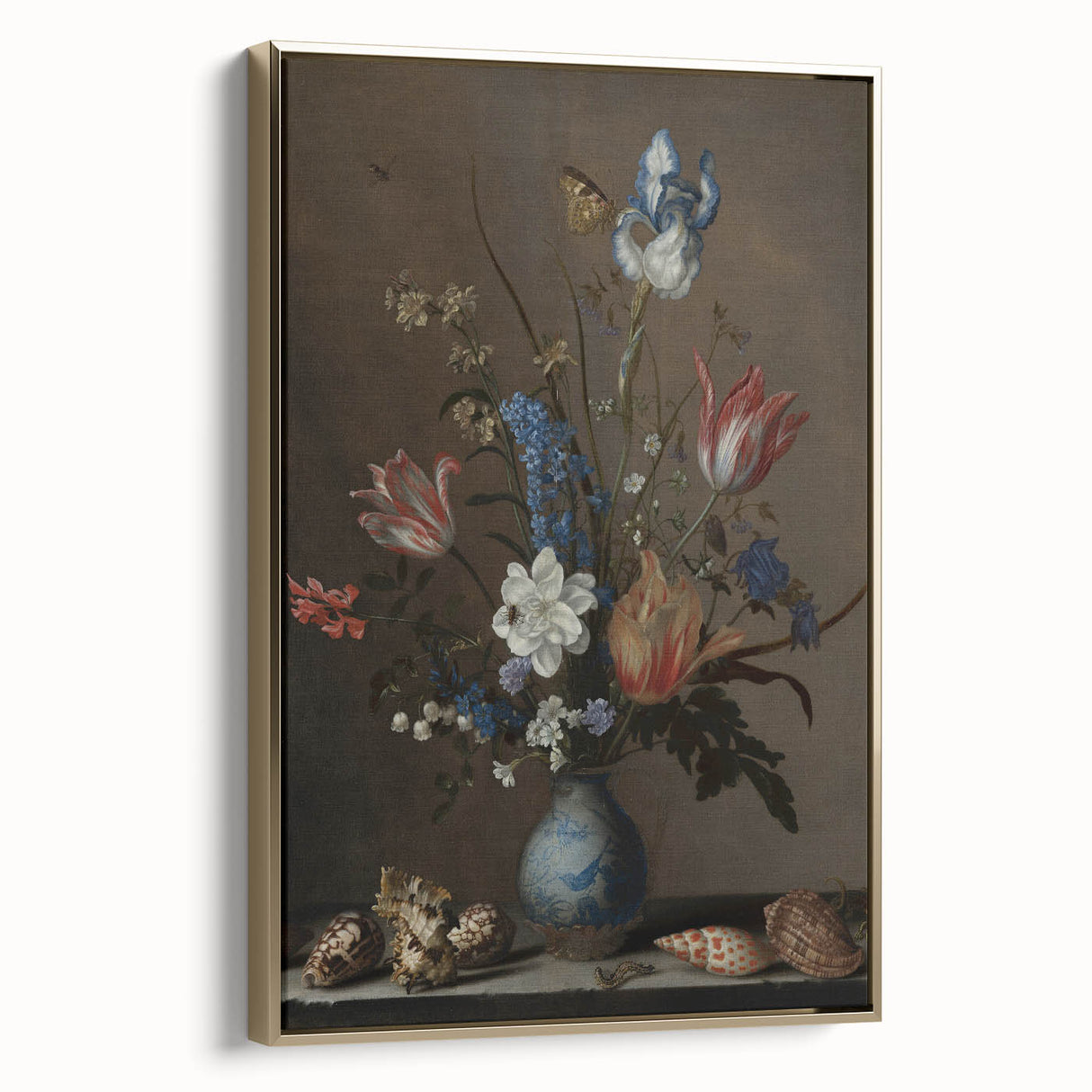 Timeless Dark Prints - Classic Floral Still Life with Rich Dark Hues