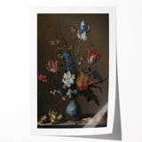 Timeless Dark Prints - Classic Floral Still Life with Rich Dark Hues