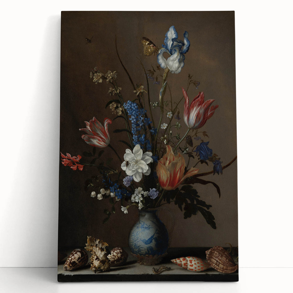 Timeless Dark Prints - Classic Floral Still Life with Rich Dark Hues