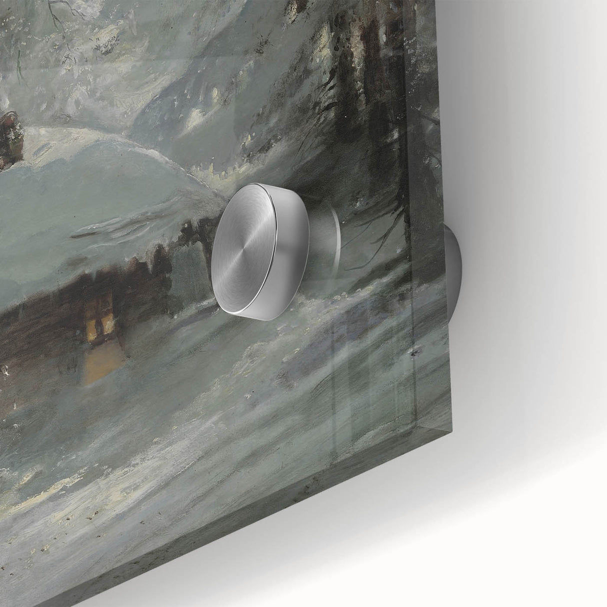 Dark Moody Wall Art - Enigmatic Cabin in Winter - Moody Art Prints