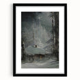 Dark Moody Wall Art - Enigmatic Cabin in Winter - Moody Art Prints