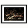 Dark Art Decor - Moody Still Life with Fruits and Rustic Elegance