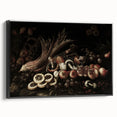 Dark Art Decor - Moody Still Life with Fruits and Rustic Elegance