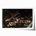Dark Art Decor - Moody Still Life with Fruits and Rustic Elegance