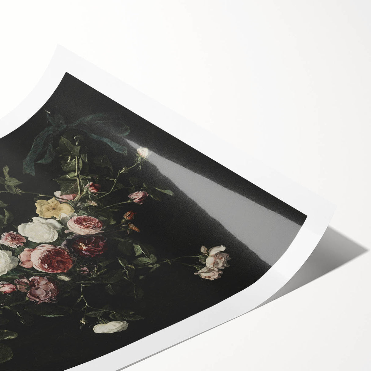 Dark Moody Floral Wall Art - Timeless Dramatic Roses for Interior Decor