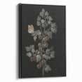 Dark Moody Wall Art - Intricate Botanical with Insects for Elegant Decor