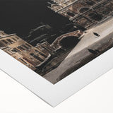 Moody Venetian Nightscape Wall Art - Dark Cityscape for Interior Decor