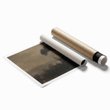 Moody Tree Line Wall Art - Atmospheric Dark Landscape for Interiors
