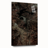 Dark Moody Wall Art - Haunting Crow Scene for Dramatic Interiors