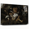 Dark Moody Mushroom Still Life - Atmospheric Botanical Wall Art Decor