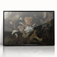 Dark Moody Mushroom Still Life - Atmospheric Botanical Wall Art Decor