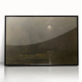 Dark Moody Moonlit Landscape - Atmospheric Night Scene Wall Art Decor