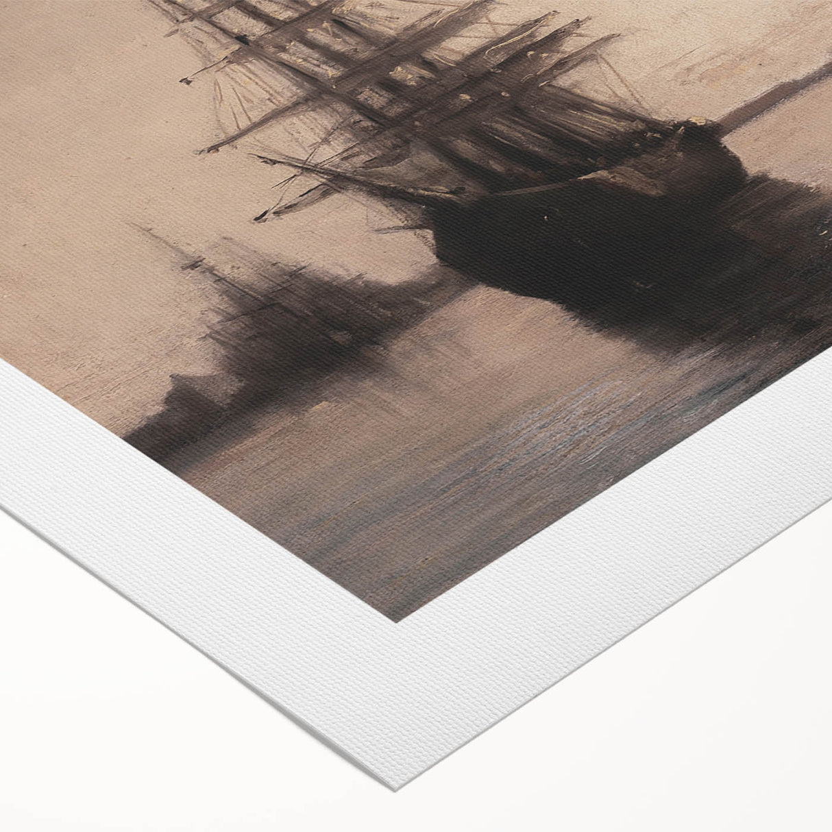 Venetian Harbor at Dusk - Dark Moody Maritime Wall Art Decor