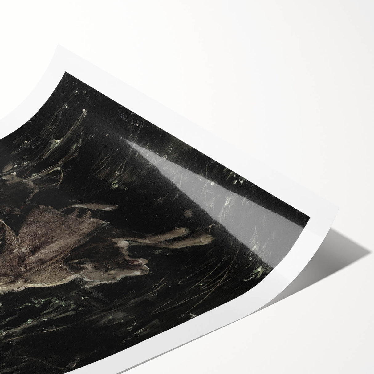 Dark Moody Wall Art - Dramatic Knight and Forest Scene for Interiors