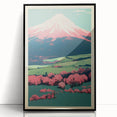 Abstract Electric Mountain Art – Vibrant Electric Wall Decor Canvas