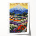 Electric Floral Mountain Art – Vibrant Modern Electric Wall Canvas