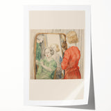 Electric Reflection Portrait Canvas – Modern Electric Art Print