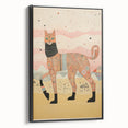 Abstract Electric Cat Canvas – Vibrant Modern Electric Art Print