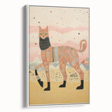 Abstract Electric Cat Canvas – Vibrant Modern Electric Art Print