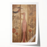 Elegant Electric Bird Canvas – Modern Nature-Inspired Art Print