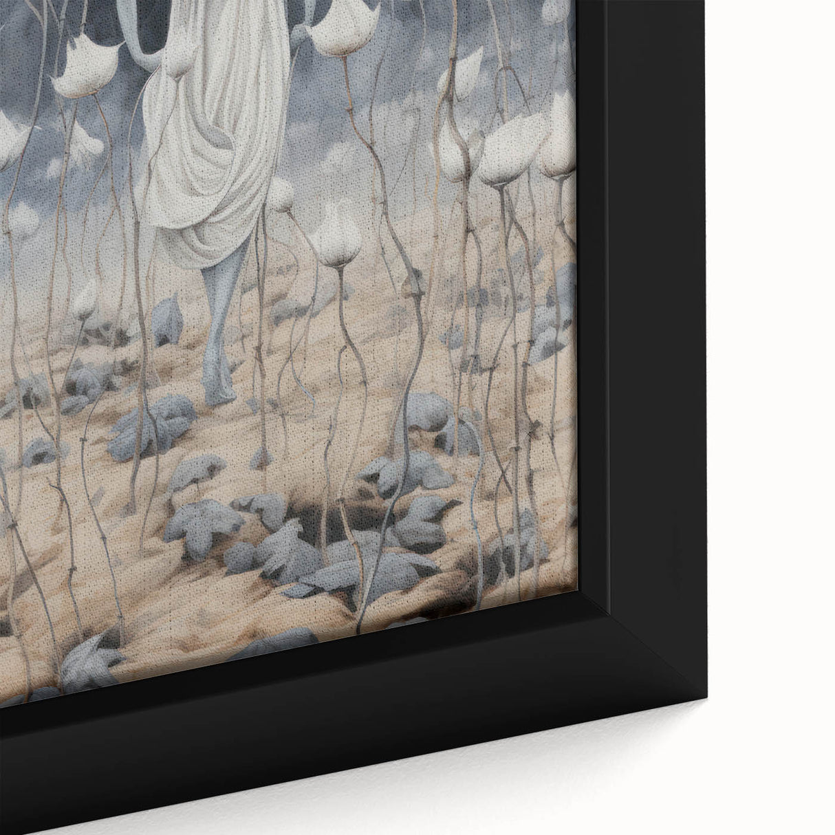 Electric Abstract Dreamscape - Ethereal Floral and Figure Art Print