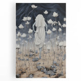 Electric Abstract Dreamscape - Ethereal Floral and Figure Art Print