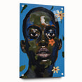 Electric Portrait Wall Art - Vibrant Modern Expressionist Face Decor