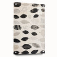 Modern Electric Leaf Art - Monochrome Abstract Botanical Wall Decor