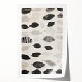 Modern Electric Leaf Art - Monochrome Abstract Botanical Wall Decor