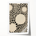 Modern Electric Geometric Art - Abstract Monochrome Circle Wall Decor