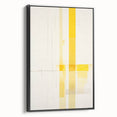 Modern Electric Abstract Lines - Minimalist Yellow Geometric Wall Decor