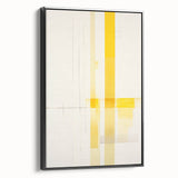 Modern Electric Abstract Lines - Minimalist Yellow Geometric Wall Decor